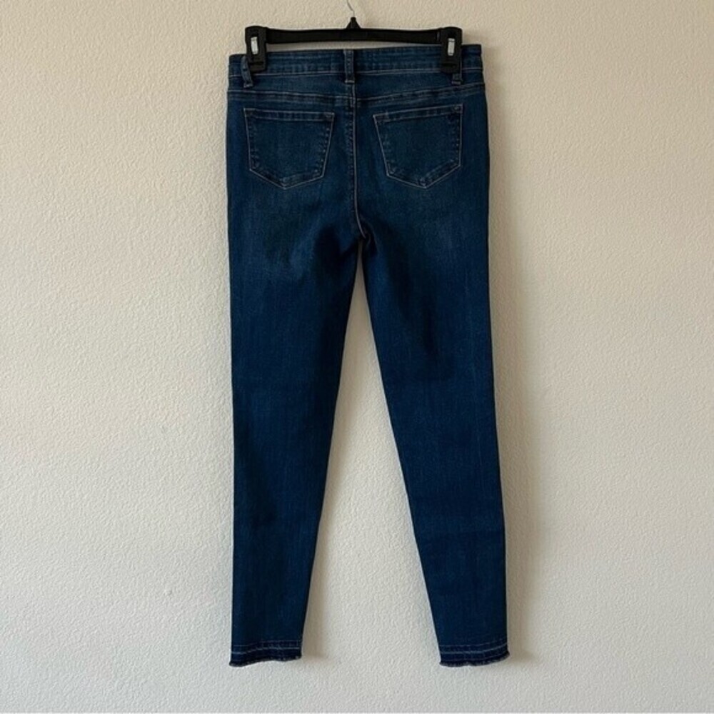 Tractr Blue Skinny Frayed Hem Skinny Jeans Girls SZ 16 - Picture 3 of 12